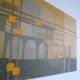 Modernist Mid 20th Century Vtg 50s 60s Oil Industrial / Cityscape Abstract Mid-Century Modernism photo 3