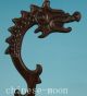 Chinese Old Wood Handmade Carved Dragon Statue Brush Pen Shelf Ornament Other Antique Chinese Statues photo 2