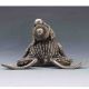 Tibeten Silver Handwork Carved Kid&toad Statue G654 Other Antique Chinese Statues photo 3