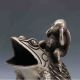 Tibeten Silver Handwork Carved Kid&toad Statue G654 Other Antique Chinese Statues photo 5