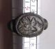 Roman Bronze Military Ring With A Fish.  Ref.  9955. Roman photo 1