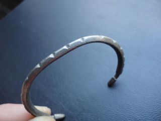 Viking Ancient Artifact Solid Silver Bracelet 700 - 800 Ad Museum Quality Rare photo