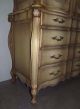Vintage French Provincial Scroll Carved Tall Chest Dresser 020402 Post-1950 photo 7