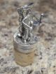 Antique Italian 900 Silver Figural Drummer Bottle Stopper With Cork 2 Other Antique Non-U.S. Silver photo 3