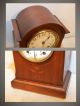 Seth Thomas Elegant & Rare Eton - 1910 Antique Cabinet Clock In Rubbed Mahogany Clocks photo 4
