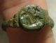 Rare Ancient Roman Seal Ring Artifact Intact Size 11 Hippocamp Sea Horse Roman photo 4