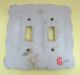 Vintage Lefton 3007 Pink Rose Double Light Switch Cover Stunning Porcelain T60 Switch Plates & Outlet Covers photo 4