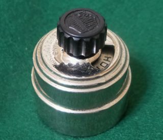 Vintage Perkins Chrome / White Porcelain Rotary Turn Switch Hot Cold Off Rare photo