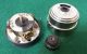 Vintage Perkins Chrome / White Porcelain Rotary Turn Switch Hot Cold Off Rare Switch Plates & Outlet Covers photo 2