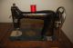 Antique Treadle Rotary Standard Cast Iron Sewing Machine,  Cabinet,  Foldaway Top Sewing Machines photo 3