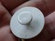 Antique Oval White Porcelain Stud Painted Roses Buttons photo 4