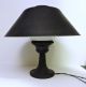 Antique Bausch & Lomb Optical Cast Iron Lab Table Lamp Orig Shade & Milk Glass Lamps photo 1