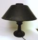 Antique Bausch & Lomb Optical Cast Iron Lab Table Lamp Orig Shade & Milk Glass Lamps photo 2