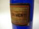 Antique Cobalt Blue Glass Chemist Apothecary Jar Bottle Pontil C.  1850 Toothpaste Bottles & Jars photo 6