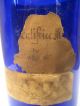 Antique Cobalt Blue Glass Chemist Apothecary Jar Bottle Pontil C.  1850 Toothpaste Bottles & Jars photo 8