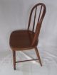 Vintage Solid Oak Children Chair With Round Back And Spindles 1800-1899 photo 4