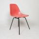 Vintage Herman Miller Eames Red / Orange Fiberglass Side Shell Chair Mid Century Post-1950 photo 7