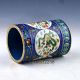 Chinese Cloisonne Hand - Painted Flower Brush Pots Qing Dynasty Mark Q1 Brush Pots photo 3