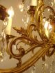 12 Light Classic Brass Chandelier Crystal Glass Vintage Old Lamp Ancient Chandeliers, Fixtures, Sconces photo 9