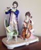 Porcelain Figurine Music Group Scheibe Alsbach Dresden Germany Volkstedt Rococo Figurines photo 1