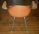 Early Vintage Eames Herman Miller Fiberglass Shell Chair Double Triangle Knoll Mid-Century Modernism photo 2