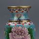 Chinese Cloisonne Handmade Peony Vase Z586 Vases photo 1