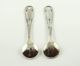 Vintage Sterling Silver Salt Spoons With Pierced Handles C.  1920 - 30 ' S Flatware & Silverware photo 2