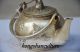 Chinese Silver Copper Handwork Carved Cranes Teapot Teapots photo 3
