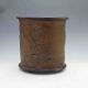 Chinese Antique Hand - Carved Old Man&pine Bamboo Brush Pot X0185 Brush Pots photo 2