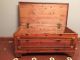 Authenticated Roos Cedar Chest With Brass Strap Hinges And Brass Inlays 1900-1950 photo 5