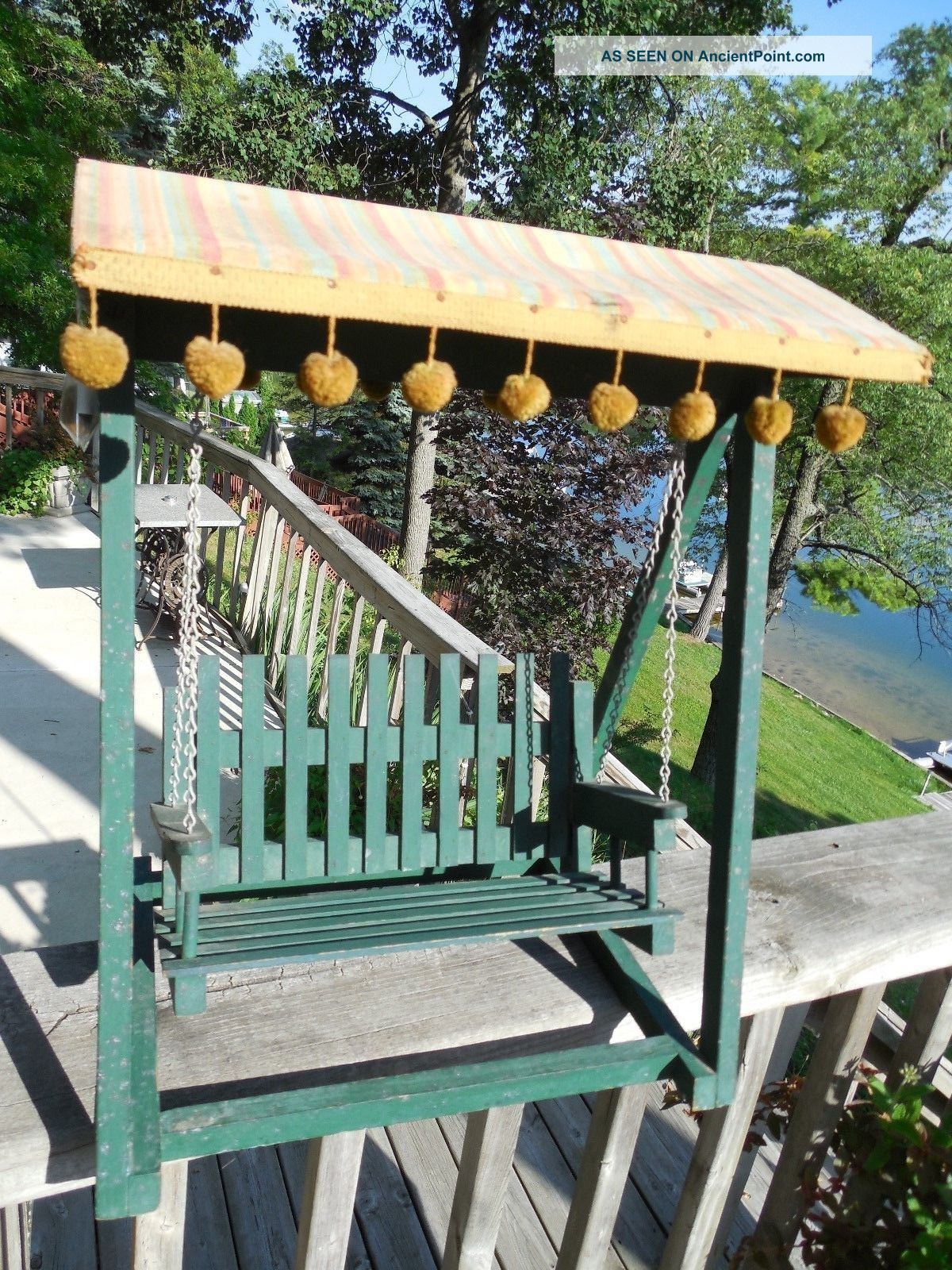 Vintage 1950 ' S - 60 ' S Yard Swing With Canopy Salesmans Sample Other Antique Furniture photo