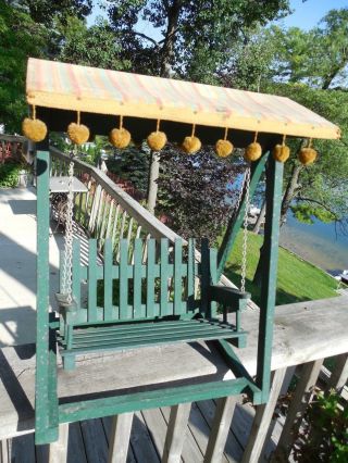 Vintage 1950 ' S - 60 ' S Yard Swing With Canopy Salesmans Sample photo
