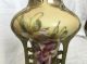 Rare Antique Art Deco Art Nouveau Porcelain Vase Hand Painted Floral Vases photo 9