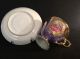 Victorian Purple Opalescent Tea Cup & Saucer With Gold Accents Cups & Saucers photo 4