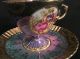 Victorian Purple Opalescent Tea Cup & Saucer With Gold Accents Cups & Saucers photo 7