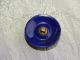 Antique Victorian China Glass Button Blue With Gold 311 - A Buttons photo 3