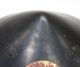 E605: Japanese Old Lacquered Samurai Military Hat Jingasa With Family Crest.  2 Armor photo 2