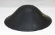 E604: Japanese Old Lacquered Samurai Military Hat Jingasa With Family Crest.  1 Armor photo 2