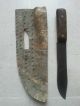Rare Antique Blackfoot Knife With Sheath - Indian Wars (19th Century) Native American photo 3