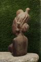 African Vintage Art Hand - Carved Wood Woman ' S Head Bust Statue Sculptures & Statues photo 2