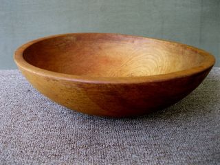 Antique Bowl Munising Wood Vintage Primitive Country 13 - 1/2 