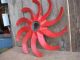 Awesome Vintage Cast Iron Spiked Wheel Rotary Hoe Steampunk/industrial Decor Primitives photo 4