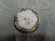 Antique Victorian China Glass Button Flowers And Gold Gilted 325 - A Buttons photo 1