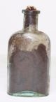 Civil War Era 1860s Small Size Bottle With Contents & Cork Primitives photo 1