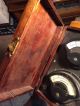 Antique Weston Ammeter Dual Voltmeter In Wood Case Model 267 (steampunk Decor) Other Antique Science Equip photo 7