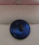 Antique Pewter Bright Cut Button With Faceted Steel Accent Cobalt Blue 9/16 In Buttons photo 2