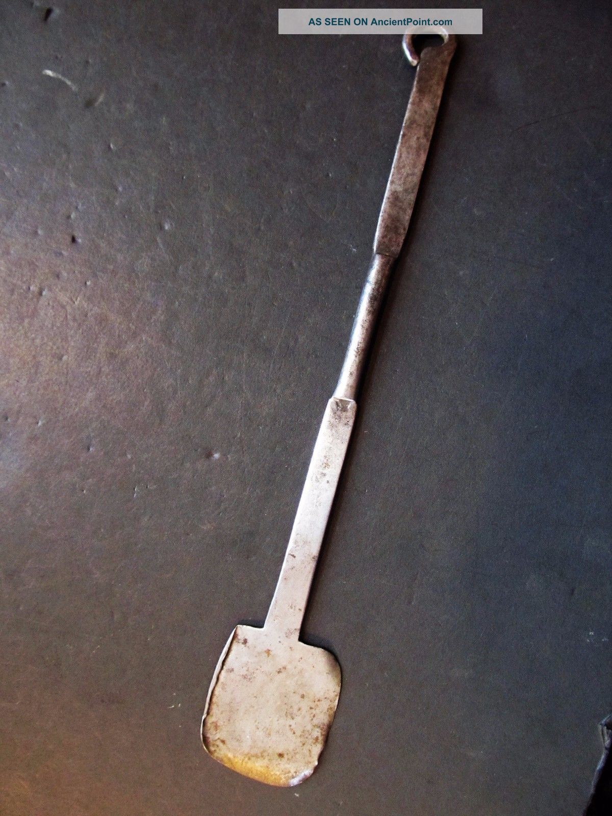 Antique Early 1800s Primitive Hand Forged Peel Spatula Kitchen Utensil Hearth Ware photo