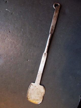 Antique Early 1800s Primitive Hand Forged Peel Spatula Kitchen Utensil photo
