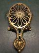 Antique Solid Brass Trivet Fireplace Kettle Plant Stand Flat Iron Trivets photo 2