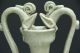 Chinese Antique Pottery White Glaze Fine Crackle Double Dragon Ear Vase Pot D153 Vases photo 8